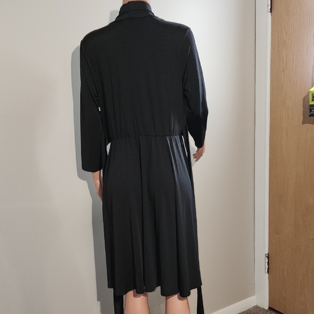Chic Black Long Sleeve Dress - Picture 7 of 9